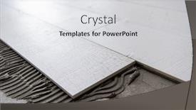  Presentation with wood tools - Amazing slide deck having ceramic-wood-effect-tiles backdrop and a light gray colored foreground