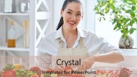  Presentation with healthy food - Presentation having cerdo - healthy food at home happy background and a  colored foreground