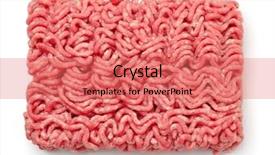  Presentation with meat beef - Presentation theme with cerdo - top view of raw minced background and a coral colored foreground