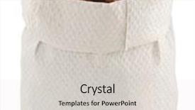  Presentation with chocolate cereal - Presentation featuring cereal chocolate balls in paper bag isolated on white background background and a light gray colored foreground