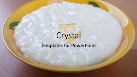  Presentation with white healthy food - Slides with cereal food - healthy eating white background and a sky blue colored foreground