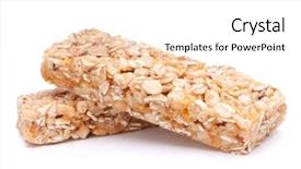  Presentation with energy bars - Presentation having energy bars - healthy munchies isolated on white background and a white colored foreground