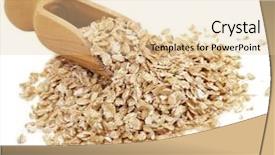  Presentation with fiber foods - PPT theme consisting of puppy in bath isolated background and a teal colored foreground