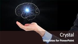  Presentation with cerebellum - PPT layouts with cerebellum - digital composite of digital composite background and a wine colored foreground