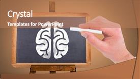  Presentation with hand drawn cartoon of sports - Presentation theme enhanced with cerebellum - digital composite of hand drawing background and a coral colored foreground