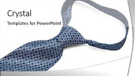  Presentation with tie - Amazing slides having ceremonial check - beautiful knot blue tie backdrop and a white colored foreground
