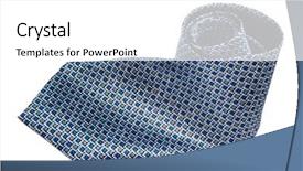  Presentation with blue - PPT theme having ceremonial check - blue checkered necktie background and a  colored foreground