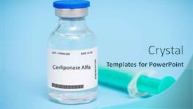  Presentation with genetic disease - Slides enhanced with cerliponase-alfa-a-medication-used background and a sky blue colored foreground