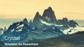  Presentation with filter - Amazing PPT layouts having cerro fitz roy in argentina instagram filter backdrop and a ocean colored foreground