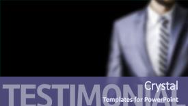  Presentation with testimonial - Amazing slide set having certificate appreciation - testimonial written on a board backdrop and a ocean colored foreground