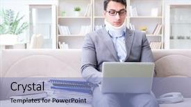  Presentation with cervical - PPT theme consisting of spinal fracture - man in neck brace cervical background and a light blue colored foreground