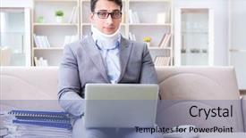  Presentation with cervical - Slide deck featuring spinal fracture - man in neck brace cervical background and a seafoam green colored foreground