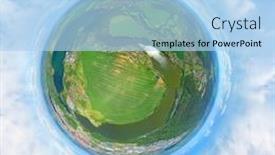  Presentation with energy source - Presentation theme featuring ceske-udoli-reservoir-on-radbuza background and a light blue colored foreground