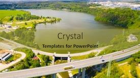  Presentation with energy source - Amazing PPT theme having ceske-udoli-reservoir-on-radbuza backdrop and a yellow colored foreground