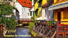  Presentation with republic day - Beautiful theme featuring cesky-krumlov-czech-republic-antique backdrop and a tawny brown colored foreground