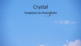  Presentation with cessna - Audience pleasing slide set consisting of cessna - small retro airplane clear blue backdrop and a light blue colored foreground