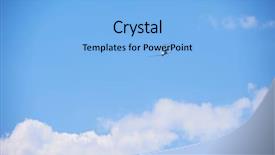  Presentation with cessna - Cool new theme with cessna - small retro airplane clear blue backdrop and a light blue colored foreground