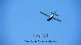  Presentation with clear - Amazing slide deck having cessna - small retro airplane clear blue backdrop and a light blue colored foreground