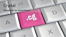  Presentation with name - Slide set featuring cg - cg domain name background and a light gray colored foreground