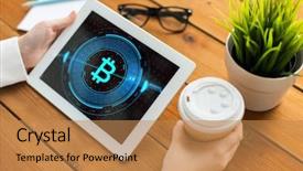  Presentation with technology and education - Colorful presentation theme enhanced with cgi - business education technology people backdrop and a coral colored foreground