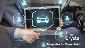  Presentation with transport and future technology concept - PPT layouts enhanced with cgi - business transportation and future technology background and a dark gray colored foreground