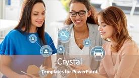  Presentation with food technology - Beautiful presentation theme featuring cgi - car sharing modern technology backdrop and a coral colored foreground