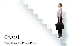  Presentation with business opportunity - Presentation theme with cgi - career opportunity concept illustration background and a white colored foreground