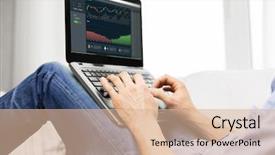  Presentation with cryptocurrency - Presentation theme consisting of cgi - cryptocurrency business and technology concept background and a lemonade colored foreground