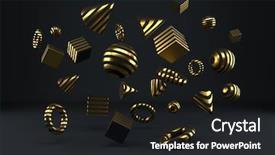  Presentation with gold design - Cool new PPT layouts with cgi - set of striped gold backdrop and a dark gray colored foreground