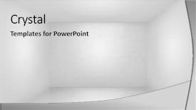  Presentation with simple - Slide deck enhanced with cgi - white simple empty room interior background and a light gray colored foreground