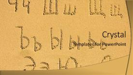  Presentation with greek alphabet - Cool new slide deck with ch - russian alphabet from ch backdrop and a yellow colored foreground