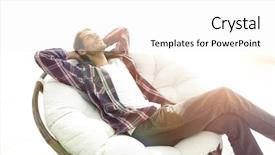  Presentation with guy nude chest - Colorful PPT layouts enhanced with ch - serious guy rests sitting backdrop and a white colored foreground