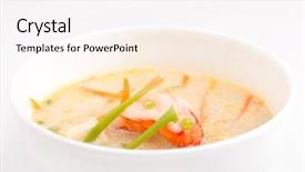  Presentation with coconut milk - Amazing presentation theme having ch - soup made from coconut milk backdrop and a white colored foreground