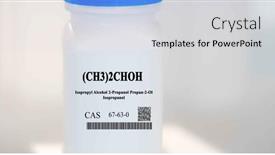  Presentation with alcohol white - Presentation with ch3-2choh-isopropyl-alcohol-2 background and a light gray colored foreground
