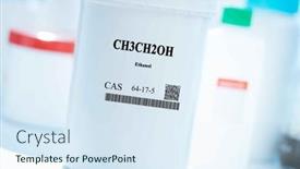  Presentation with ethanol - Presentation design enhanced with ch3ch2oh-ethanol-cas-64-17 background and a sky blue colored foreground