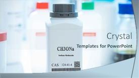  Presentation with substance - Presentation featuring ch3ona-sodium-methoxide-cas-124 background and a sky blue colored foreground