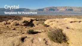  Presentation with panorama from bryce canyon national - Slide set consisting of chaco canyon background and a light blue colored foreground