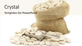  Presentation with beans - Presentation with chad - butter beans lima beans background and a  colored foreground