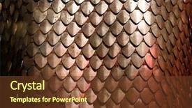  Presentation with element - Colorful presentation theme enhanced with chain armour element made backdrop and a tawny brown colored foreground