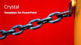  Presentation with pole - PPT layouts having chain-for-security-hanging background and a black colored foreground