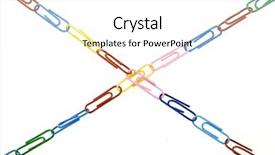  Presentation with supply chain - Colorful slides enhanced with chain from paper clips backdrop and a white colored foreground