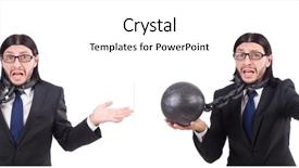  Presentation with animals food chain - Slide deck with chain isolated on the white background and a white colored foreground