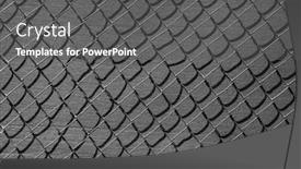  Presentation with chain link fence - Slide deck having chain-link-chain-link-fence and a gray colored foreground