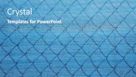  Presentation with chain link fence - Slide deck featuring chain-link-fence-with-blue background and a teal colored foreground