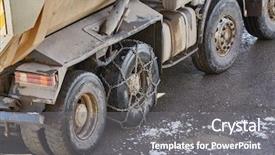  Presentation with chain - PPT theme with chain on a back axle background and a  colored foreground