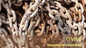  Presentation with chain - Slide deck consisting of chain oxide background and a tawny brown colored foreground