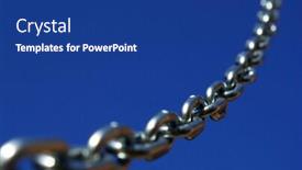  Presentation with e grocery strore chain - Presentation having chain background and a ocean colored foreground