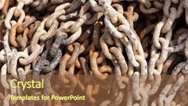  Presentation with anchor - Presentation enhanced with chains closeup background and a tawny brown colored foreground