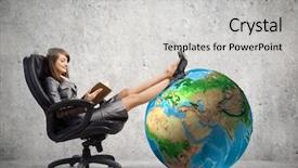  Presentation with nasa - Cool new PPT theme with chair and reading book backdrop and a light gray colored foreground