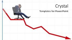  Presentation with economic - Presentation with down on chair in economic background and a white colored foreground